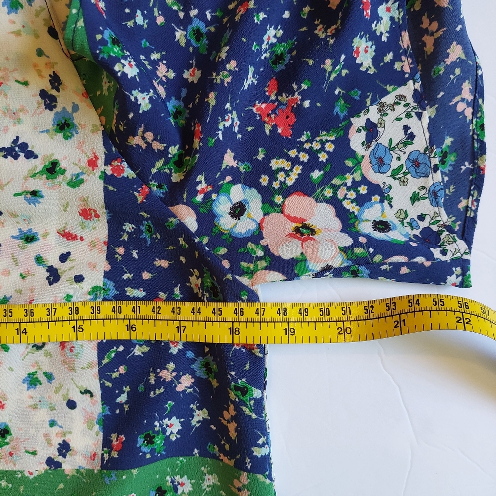 Zara Basic Cold Shoulder Patchwork Dress Size S - image 7